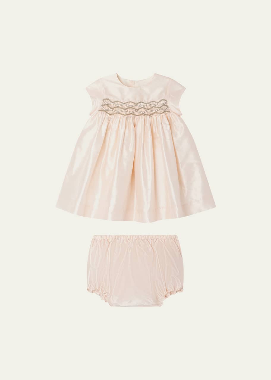 bonpoint silk dress Bonpoint Silk Dress In Light Yellow