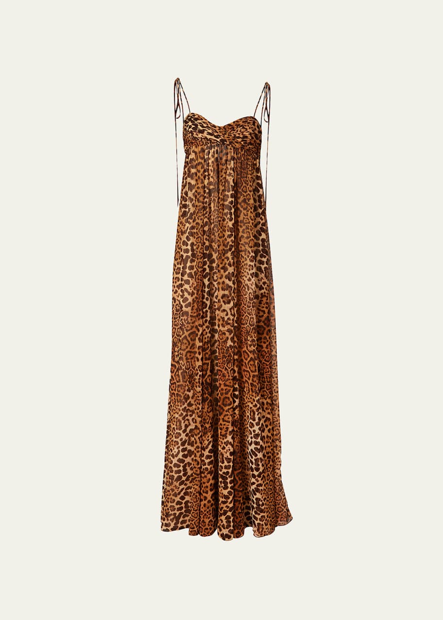 Carolina herrera leopard dress discount