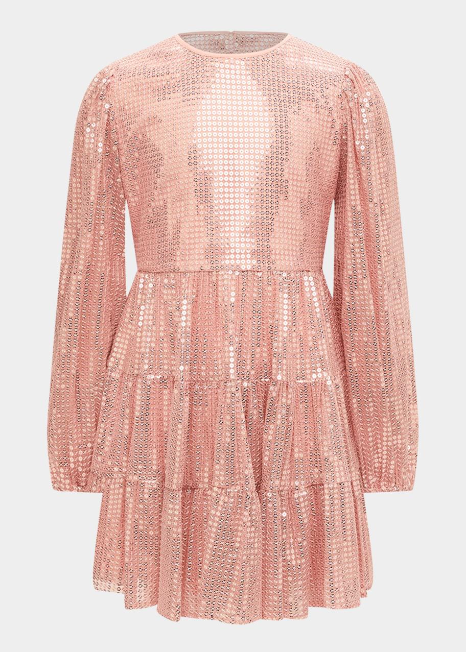 glitter dress size 14 Bardot Junior Girl's Leah Tiered Sequin Dress, 4-14 APD-WHSALE