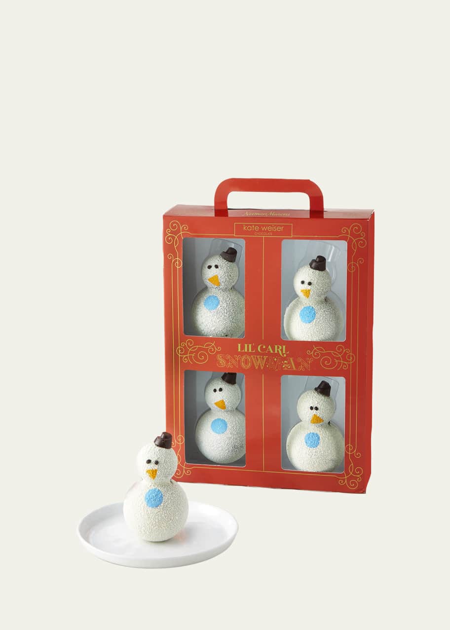 Kate Weiser Chocolate Lil' Carl Hot Cocoa Snowmen, 4 Count Bergdorf