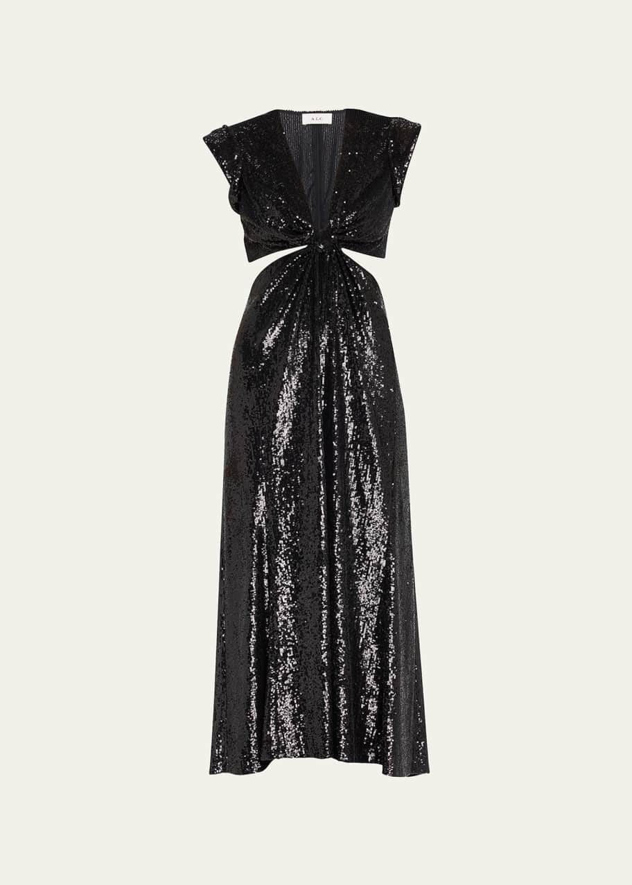 A.L.C. Alexis Sequined Cut-Out Maxi Dress - Bergdorf Goodman