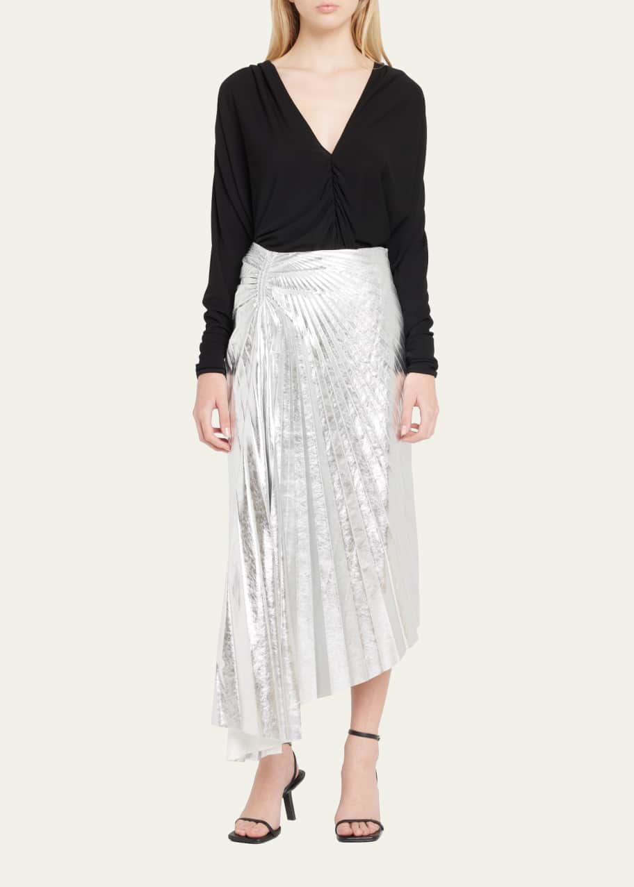 Alc silver pleated skirt 2025