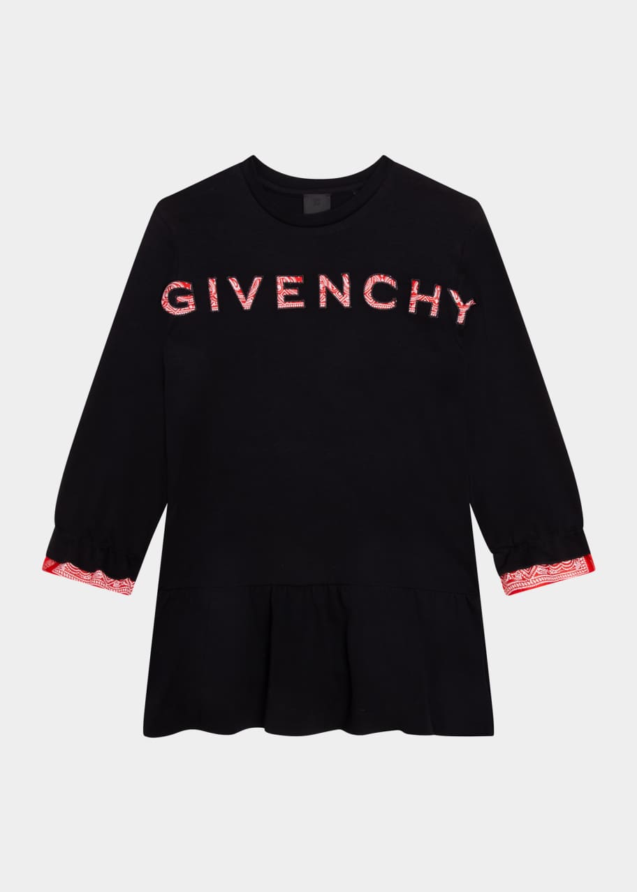 Givenchy Girl's LogoPrint Bandana Dress, Size 814 Bergdorf Goodman