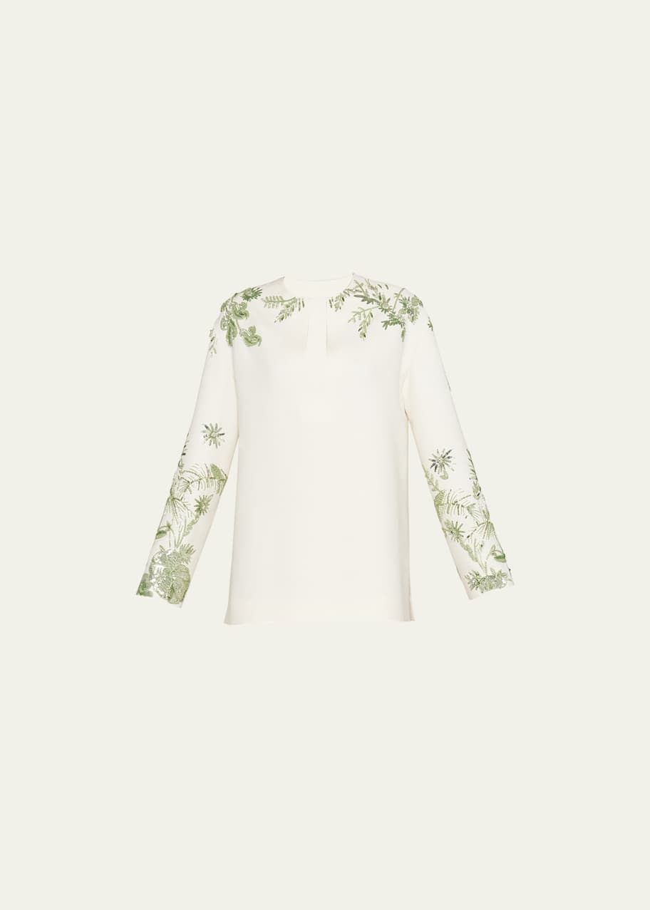 green emerald velvet dress Valentino Crepe Couture Floral Mini Dress