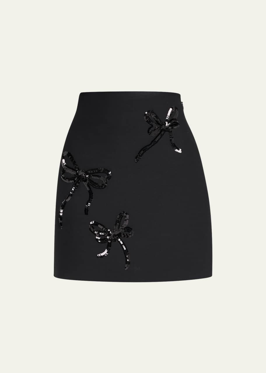 Valentino Off-White Bow Skort