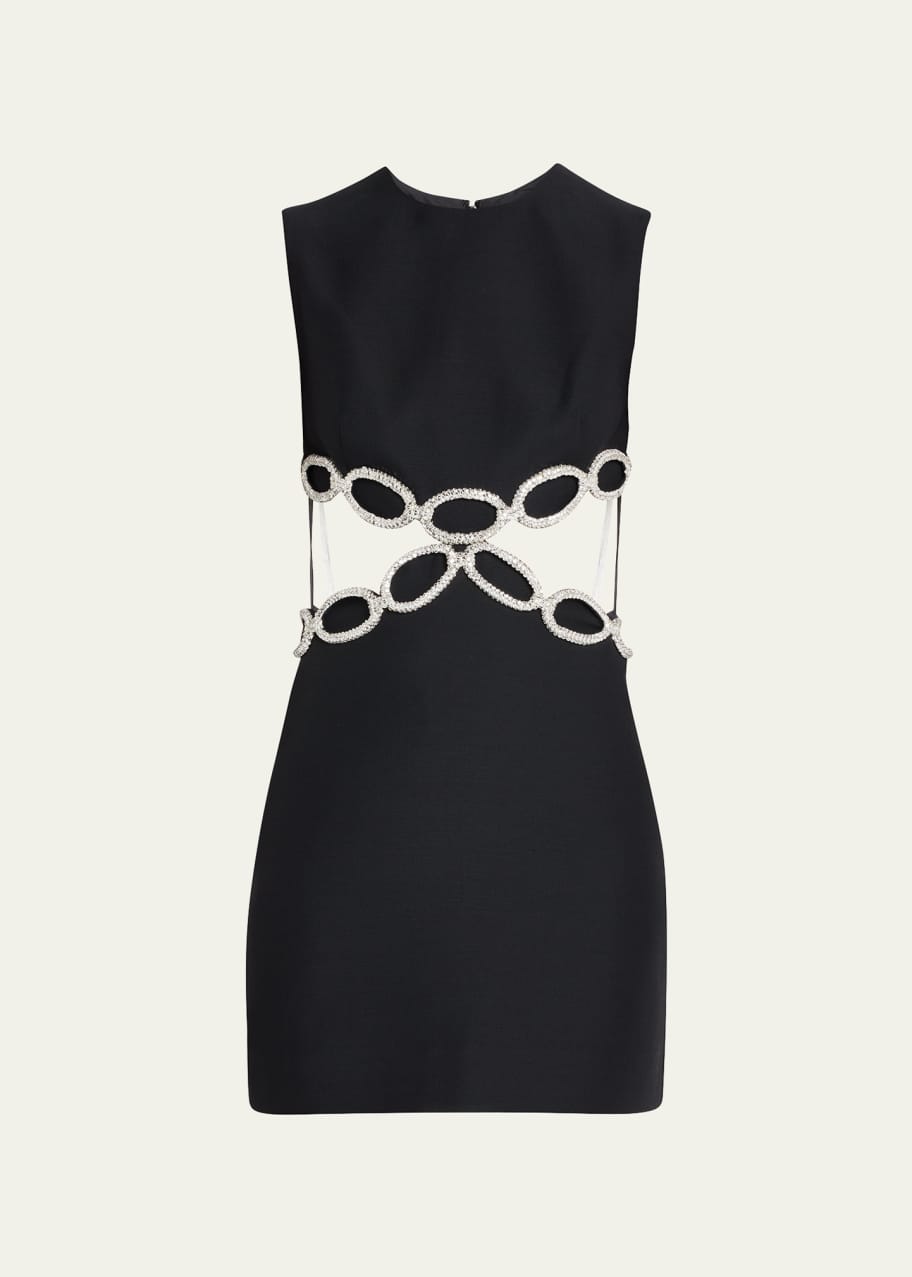 white christmas dresses Sky Blue Cut Out Bodycon Dress With Gold Chain Straps – Styledup.co.uk main image 1