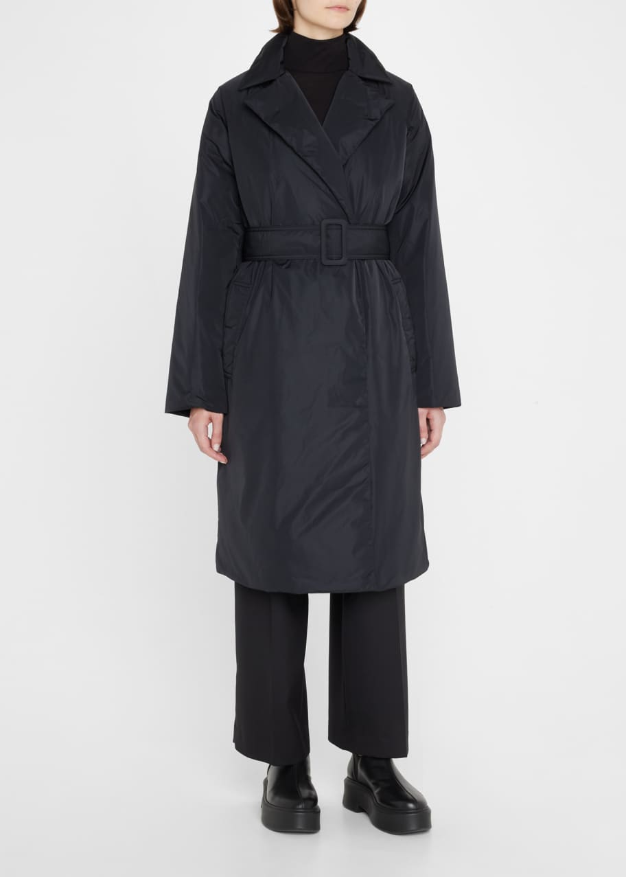 Belted Puffer Wrap Coat