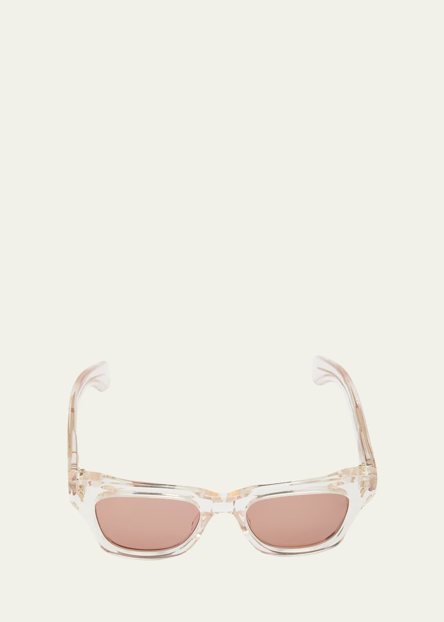 Image 1 of 1: Men's Dealean Clear Acetate Square Sunglasses
