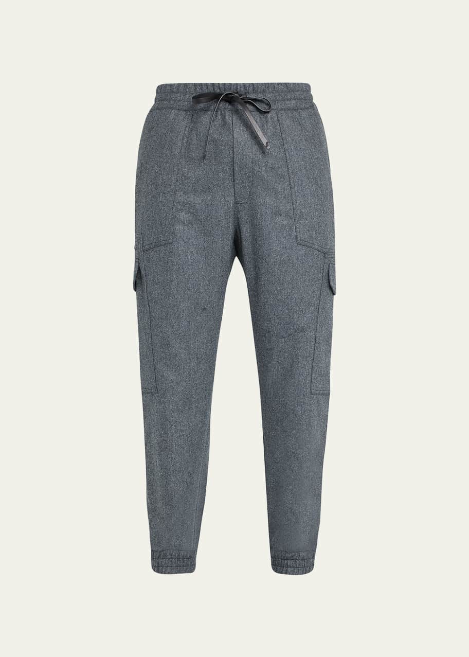 Brioni Men's Wool Drawstring Cargo Pants Bergdorf Goodman