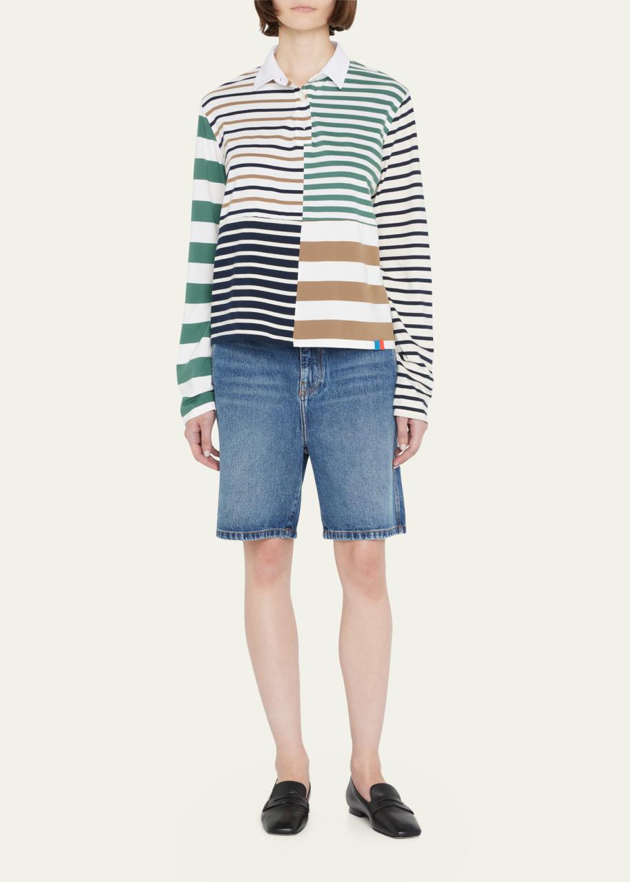 Kule The Patch Rugby Cotton Shirt - Bergdorf Goodman
