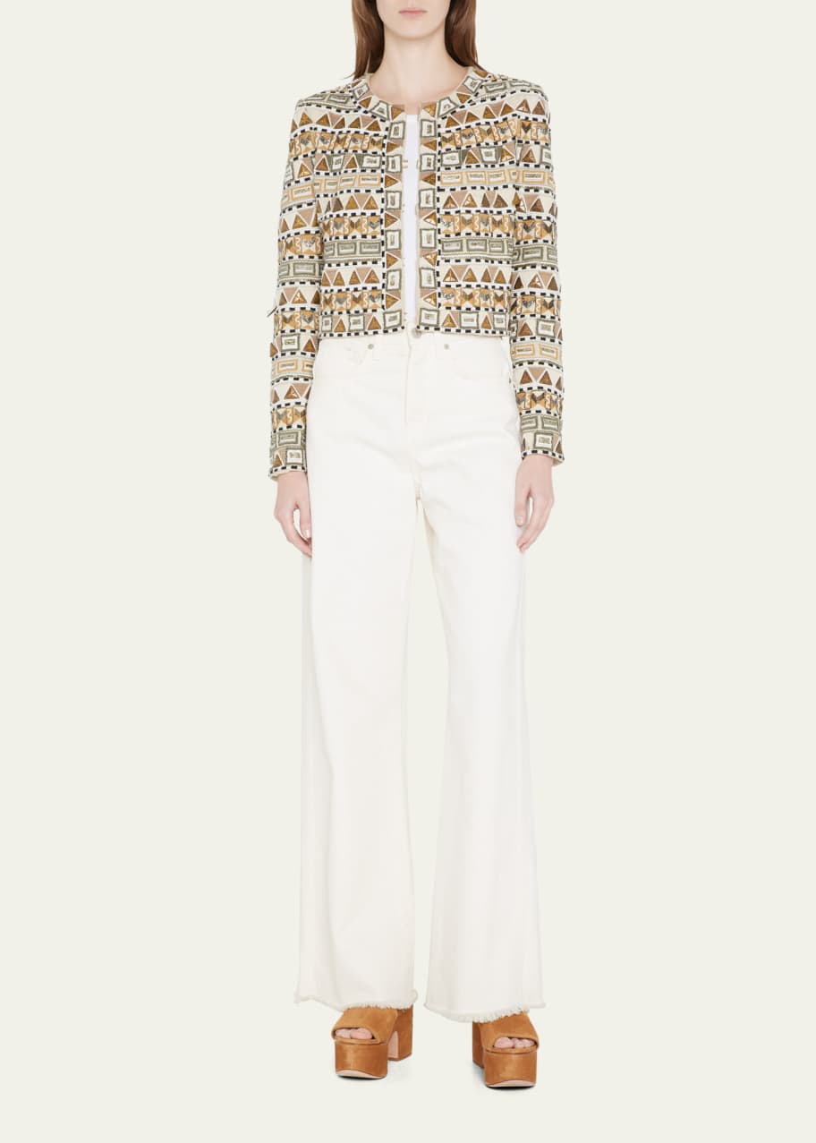 Veronica beard embroidered jacket cheap