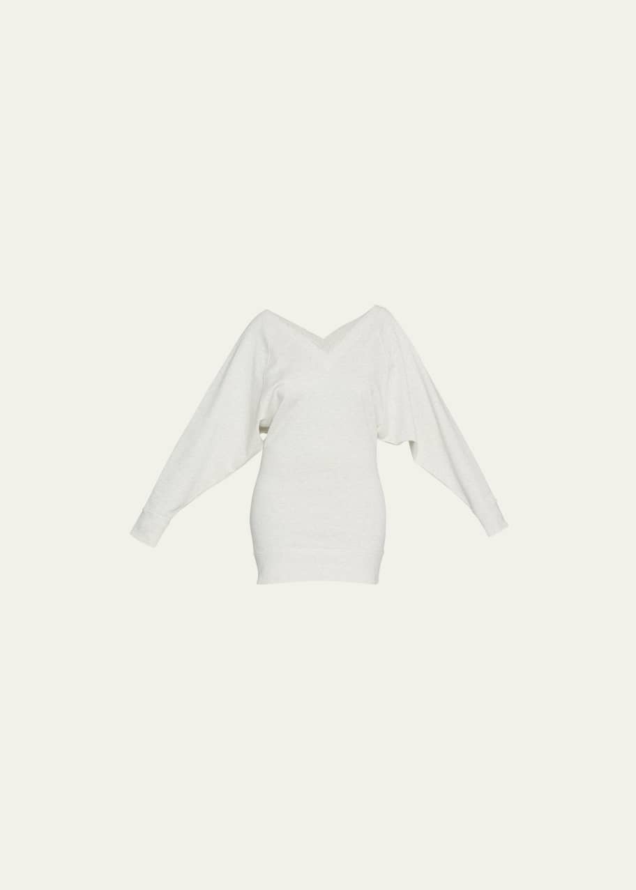 Etoile Isabel Marant Manuela Off-The-Shoulder Sweatshirt Mini Dress ...