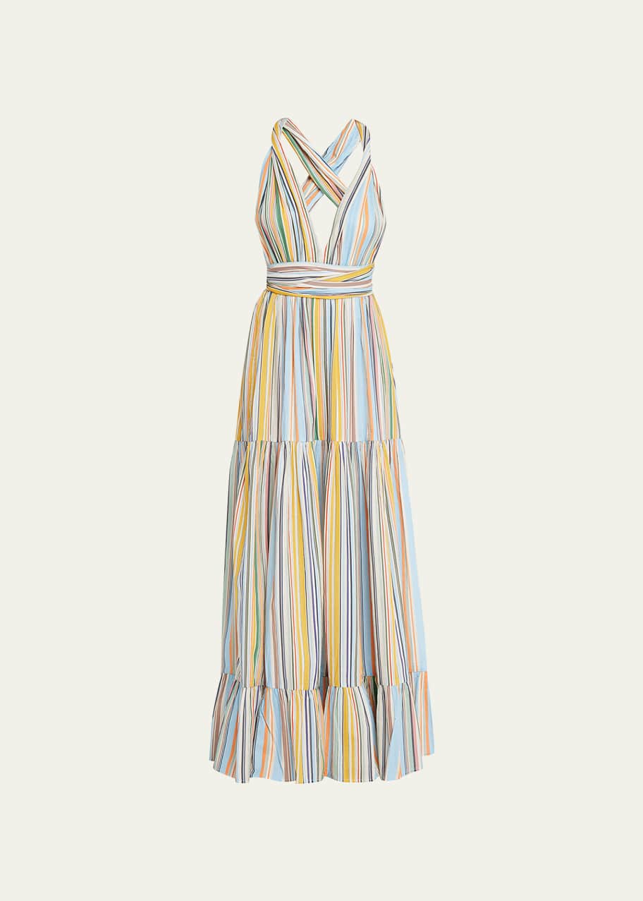 chloe beach dress Chloe Halter (ivory) – INDIE BLUE main image 1