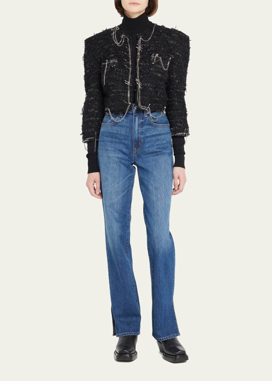 R13 Cropped Chain Tweed Jacket - Bergdorf Goodman