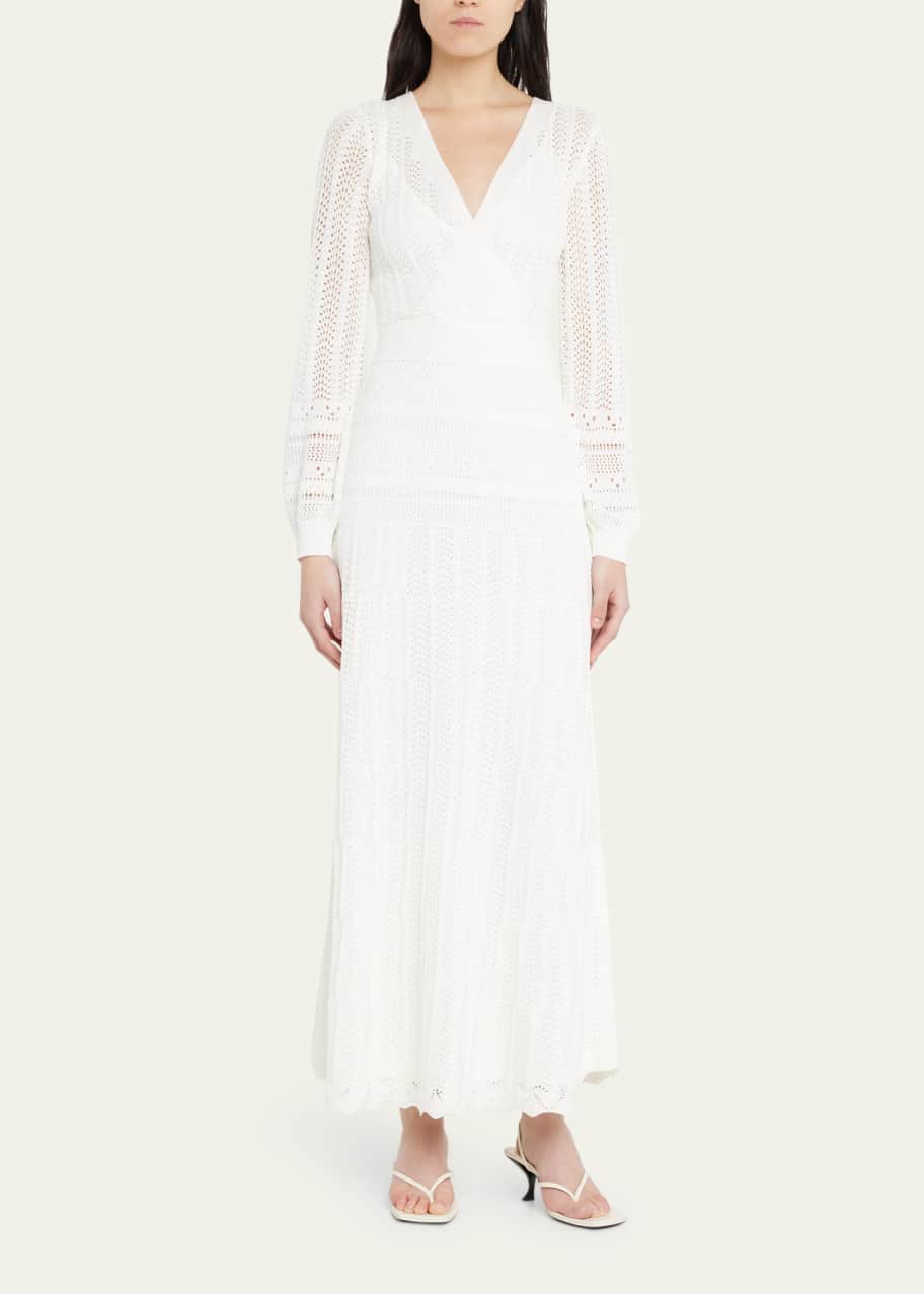 Alexis Ace Deep V Open-Knit Maxi Dress - Bergdorf Goodman