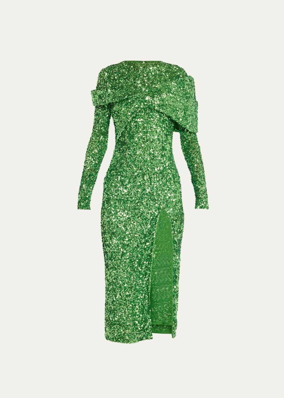 rachel gilbert sequin dress Rachel Gilbert Francesca Gown | Sequins Dress, Gold Formal Dress, Gala,  Reception Dress by Rachel Gilbert