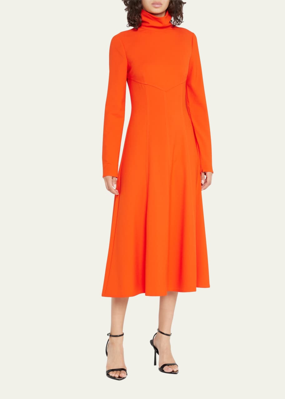 Tanya Taylor Thea Open-Back Paneled Midi Dress Bergdorf Goodman