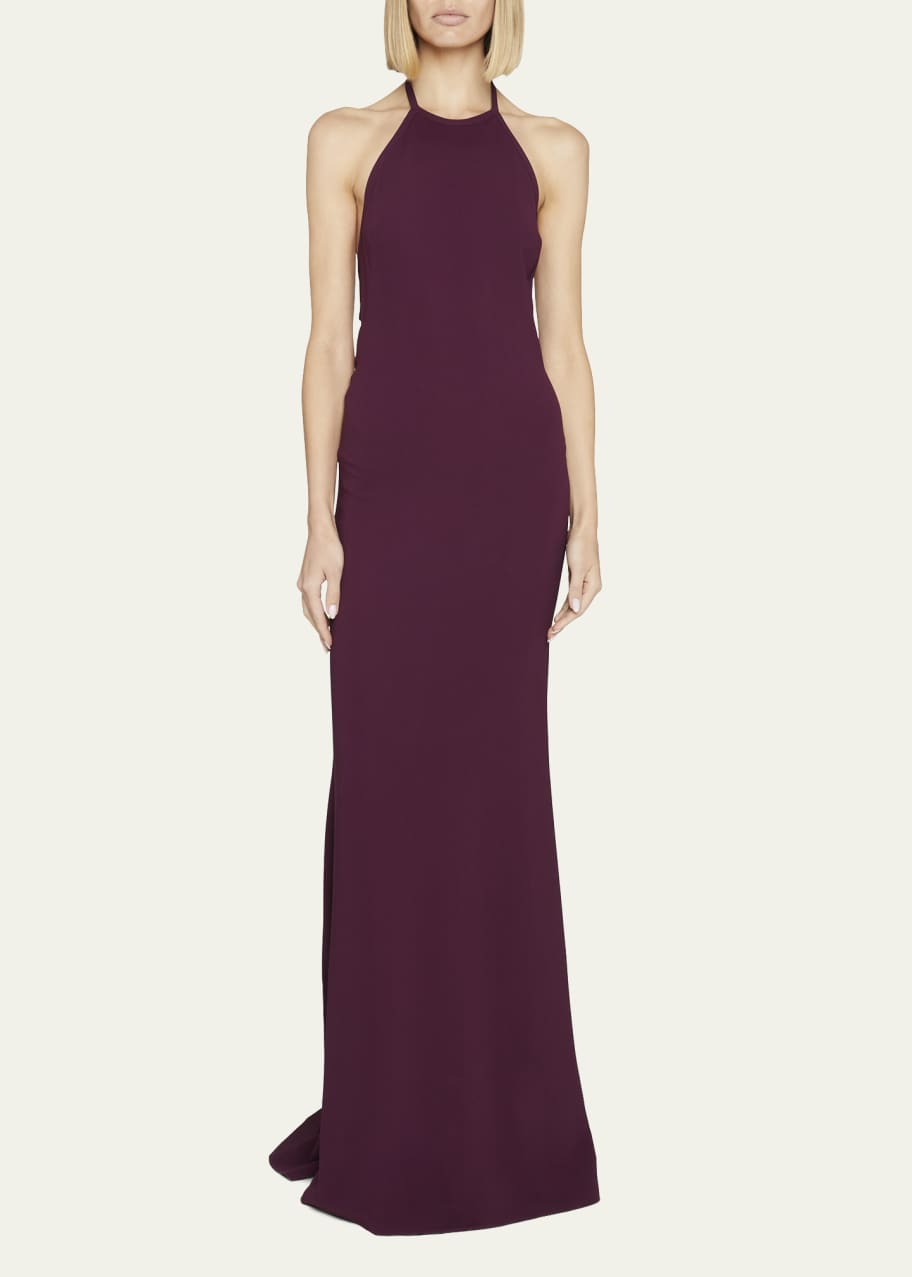 halter white cocktail dress MARA DRESS