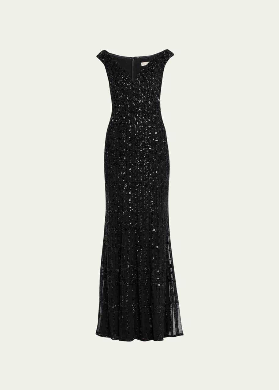 elie saab bead embroidered long dress A-Line Lace Chiffon Tea Length Wedding Dress Off the Shoulder Bridal Shower Dress COCOMELODY CW3431, 20 Days / Ivory / US4-UK6-EUR34 main image 1