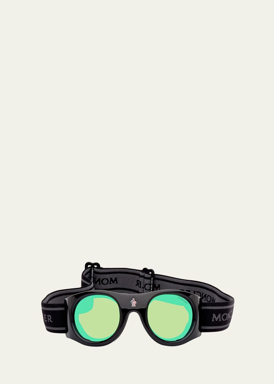【通販 人気】 Moncler Goodman Bergdorf - Goggles Branded Acetate City スキー・スノーボードアクセサリー