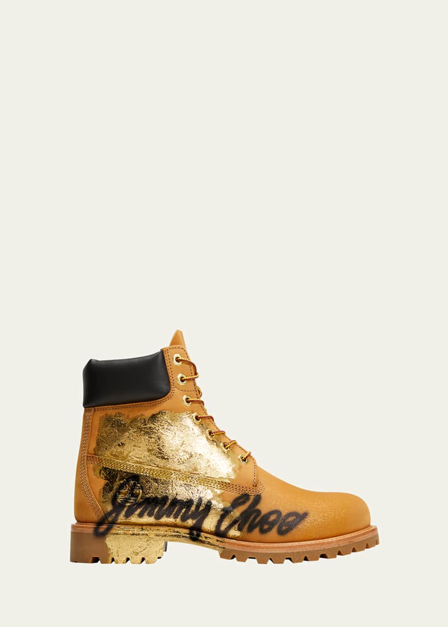 Jimmy Choo x Timberland® Men's 6-Inch Graffiti Nubuck Leather Ankle ...