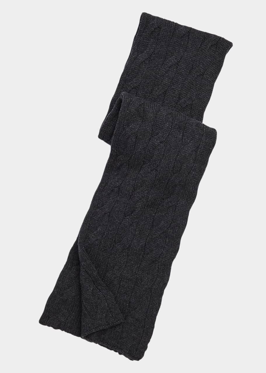 Ralph Lauren Purple Label Men's Cashmere CableKnit Scarf Bergdorf