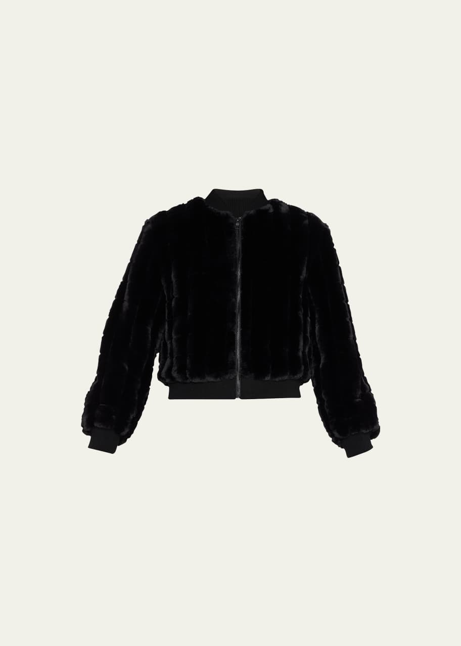 Alice and olivia faux fur jacket clearance
