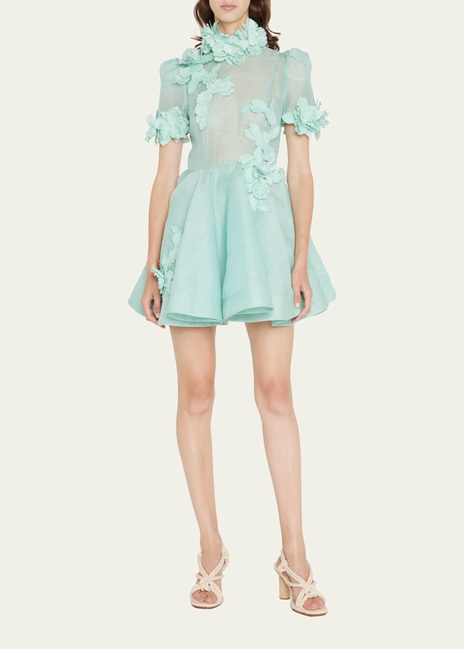 Zimmermann High Tide Lift Off Floral Mini Dress - Bergdorf Goodman