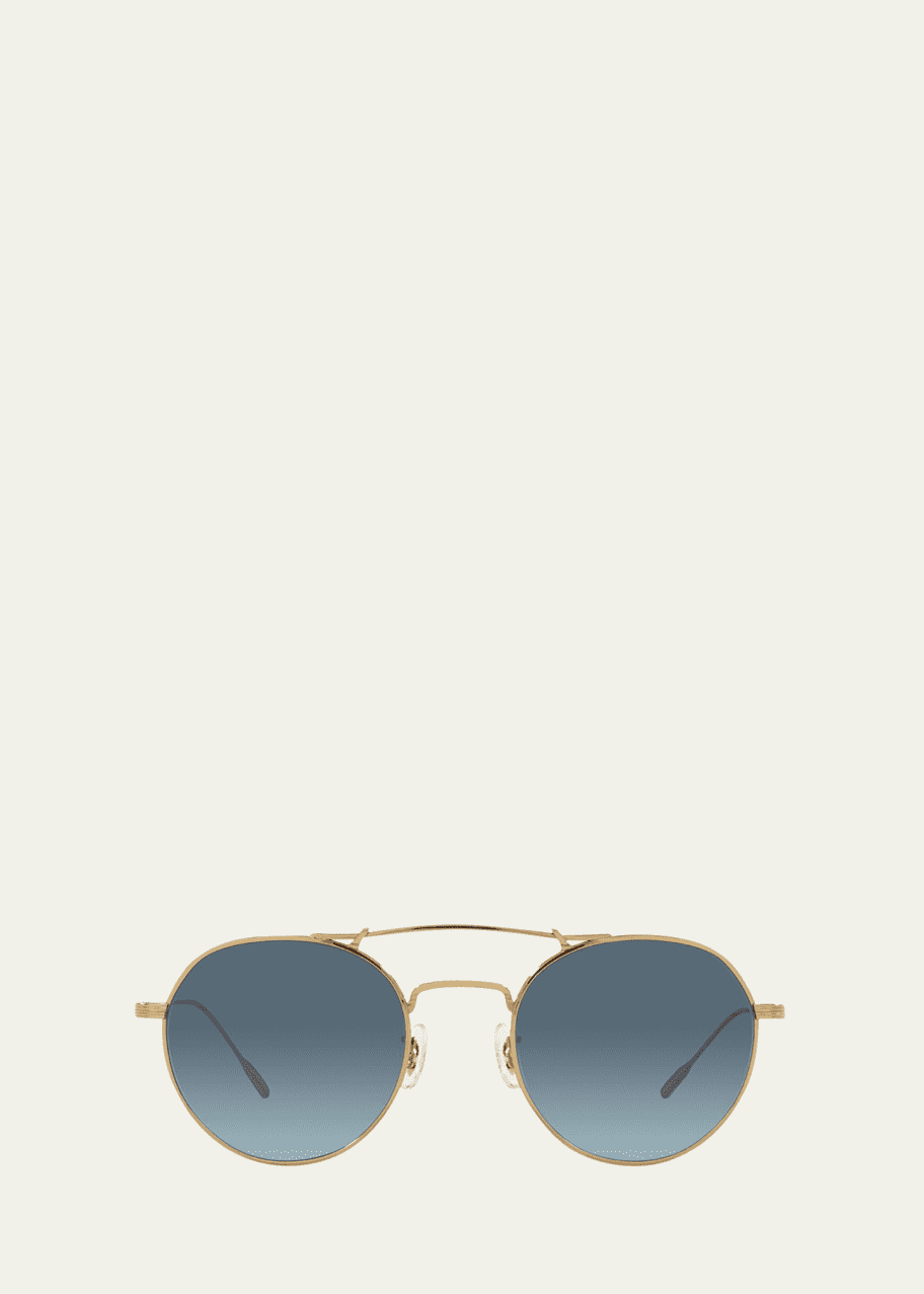 Image 1 of 1: The Reymont Titanium Aviator Sunglasses
