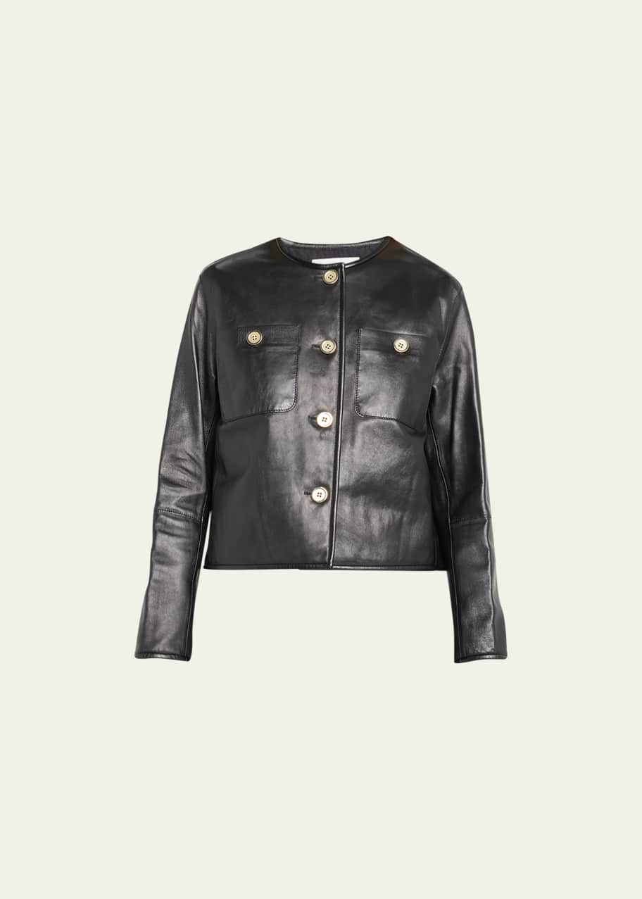 Lafayette 148 new york leather jacket best sale
