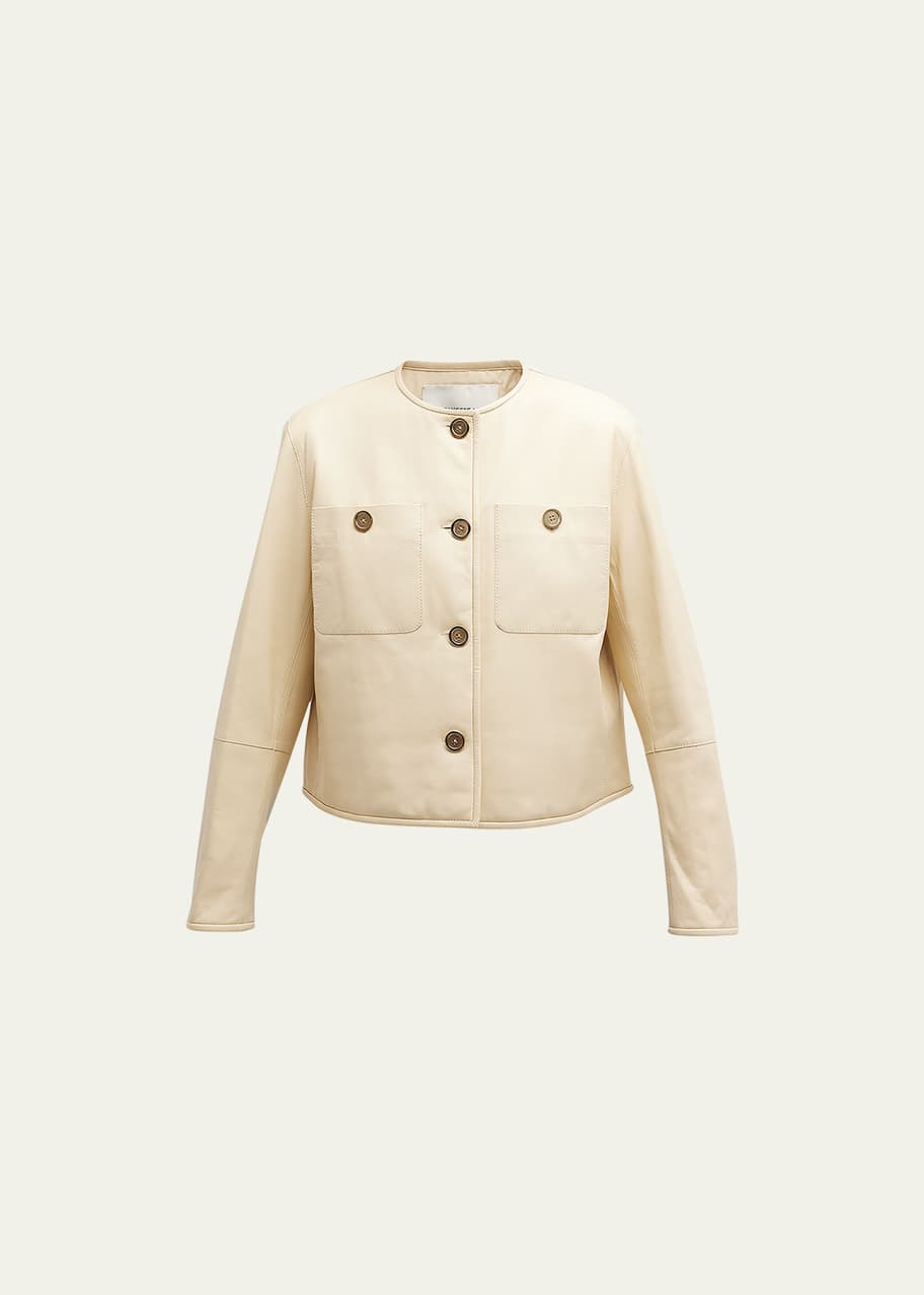 Lafayette 148 lambskin leather jacket shop