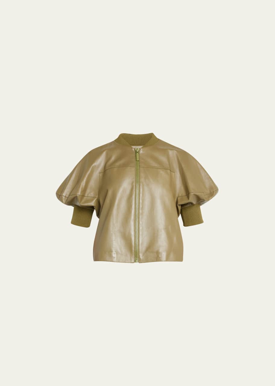 Lafayette 148 lambskin new arrivals leather jacket