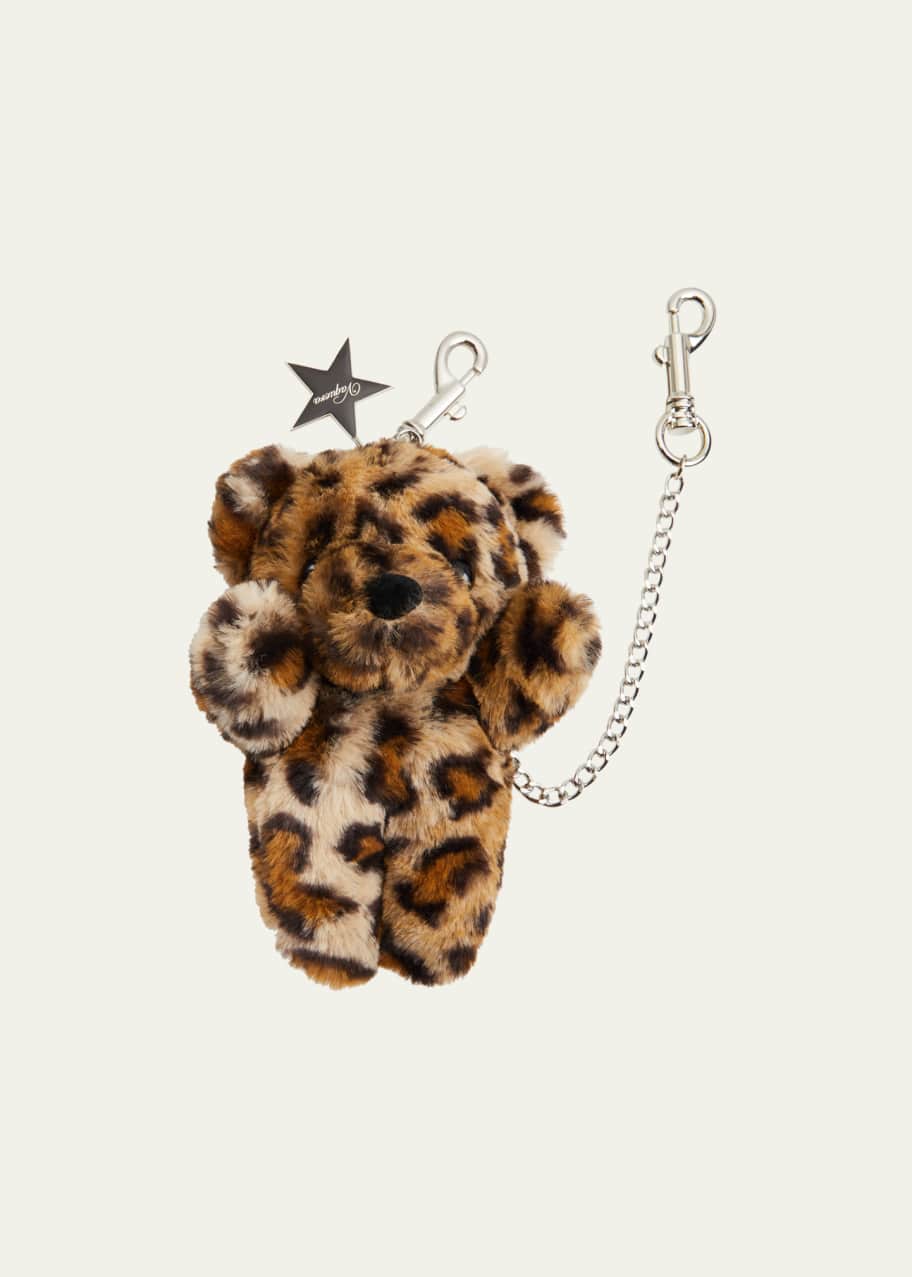 VAQUERA Leopard Teddy Bear Keychain Bergdorf Goodman