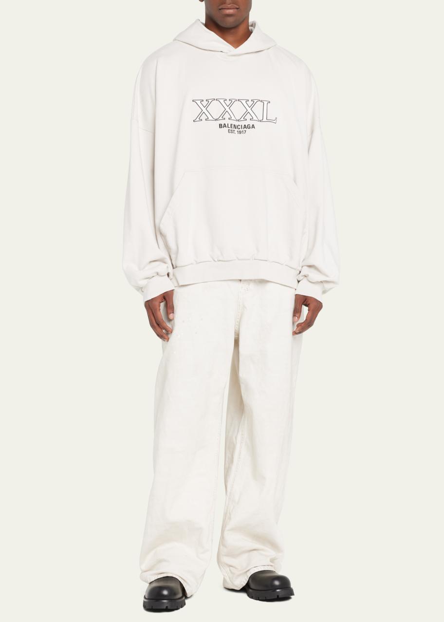 Balenciaga Men's XXXL Logo Oversized Hoodie - Bergdorf Goodman