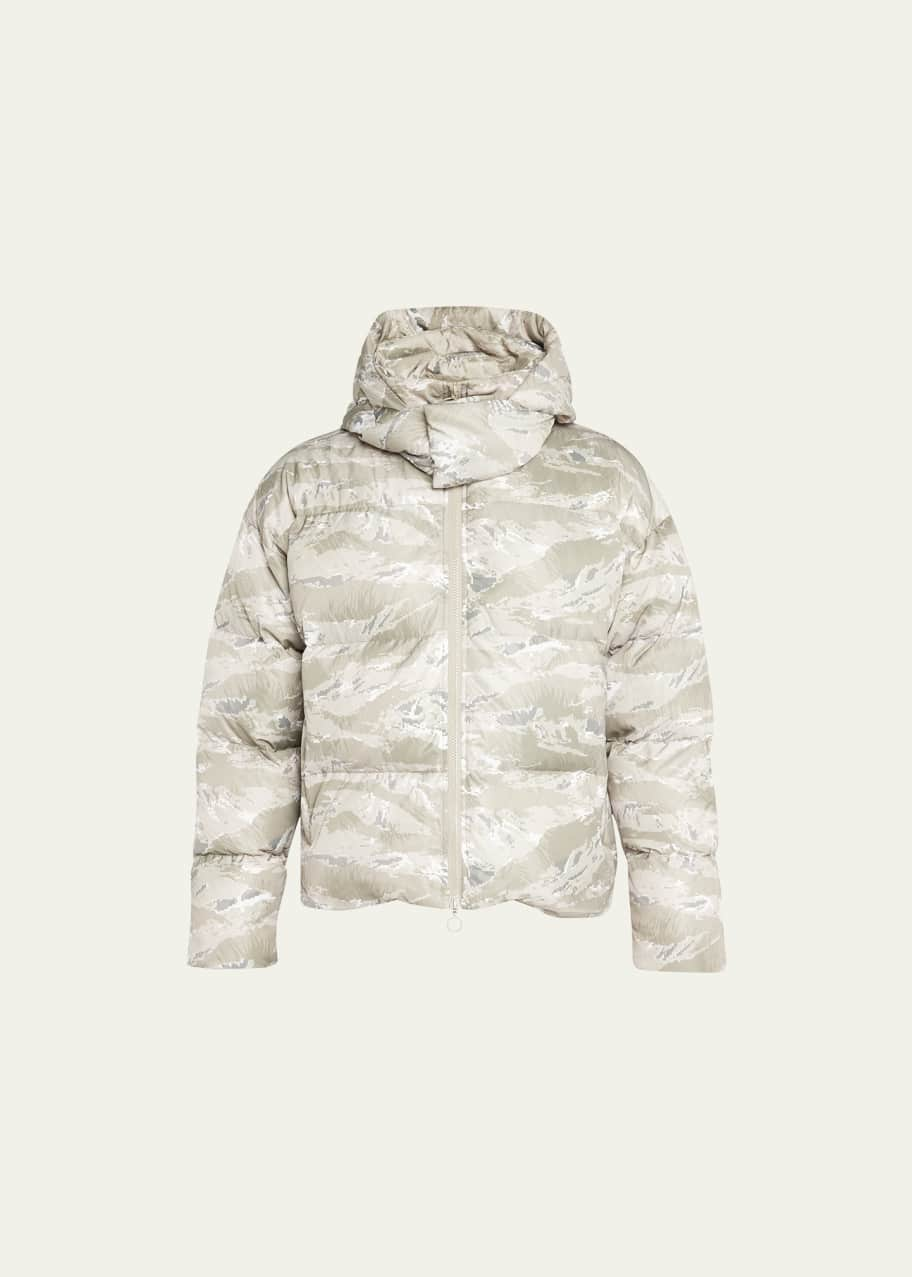 Men's Cropped Camo Puffer Jacket