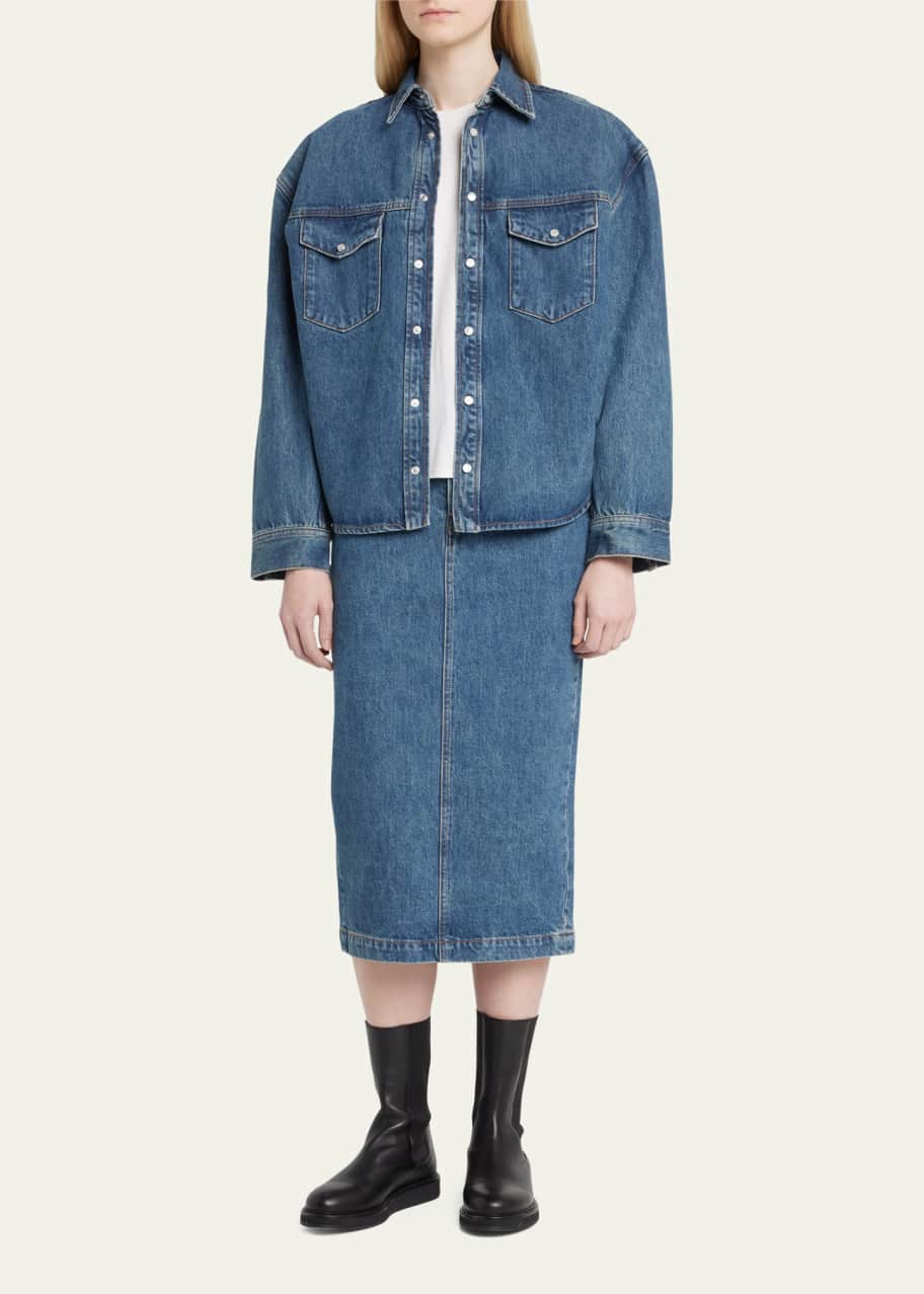 WARDROBE.NYC Oversized Denim Jacket - Bergdorf Goodman