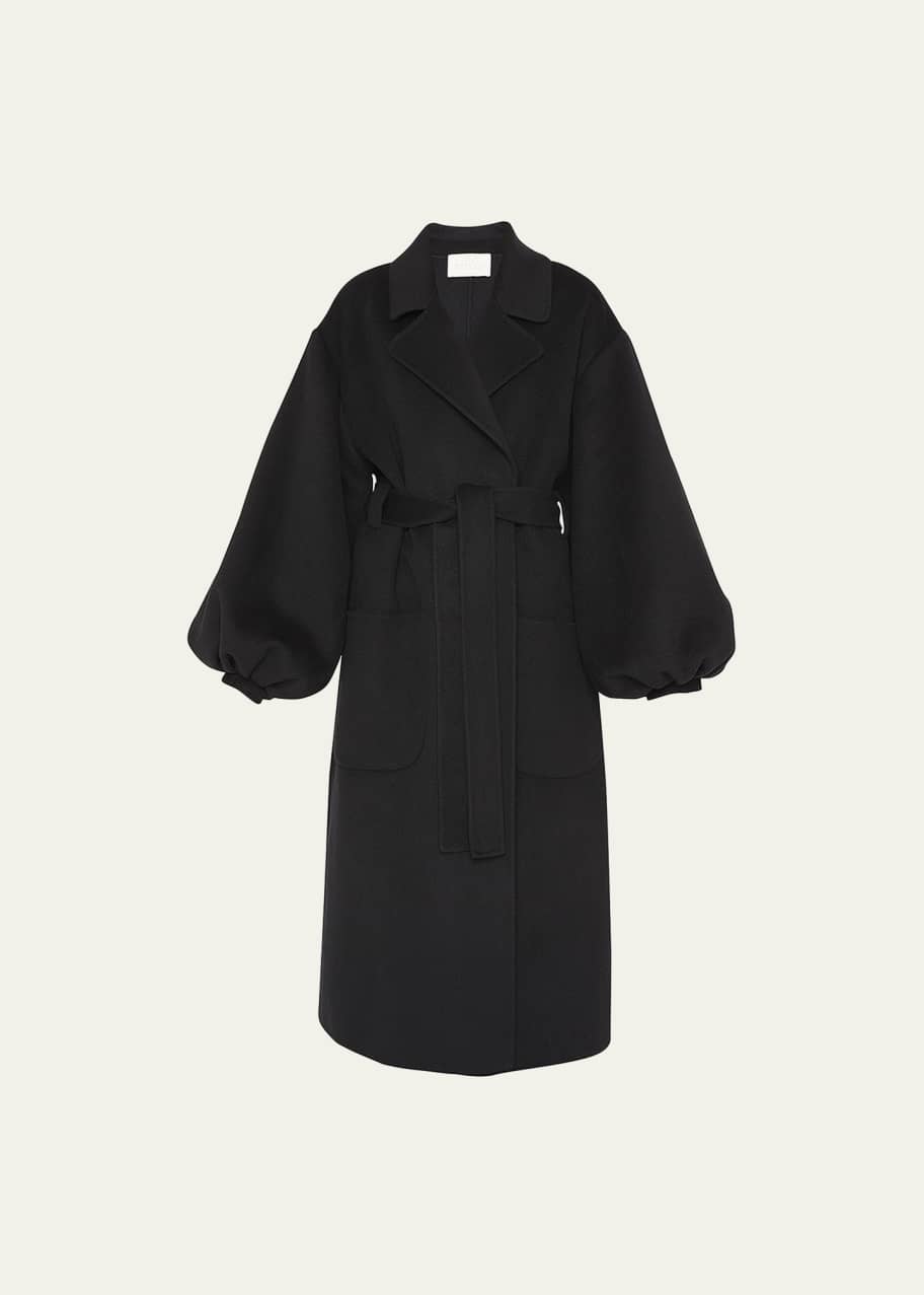 Ulla Johnson Eisa Long Balloon Sleeve Wool Coat - Bergdorf Goodman
