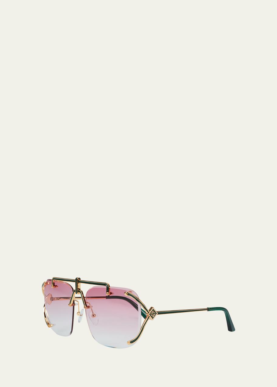 Casablanca Pink Sunglasses Casablanca Pink Memphis Sunglasses Casablanca main image 2