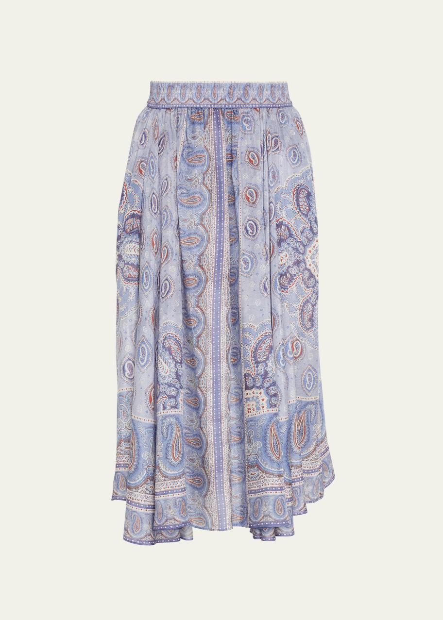 Zimmermann Vitali Paisley Maxi Skirt - Bergdorf Goodman
