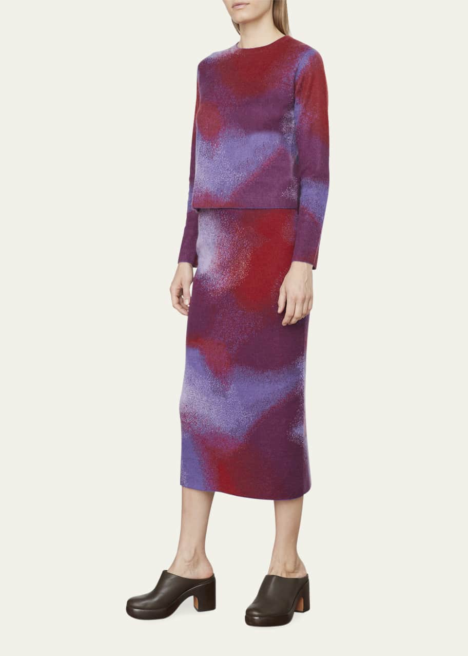 vince purple sweater dress Vince Ribbed-Knit Sweater Dress In Purple - 30% Off