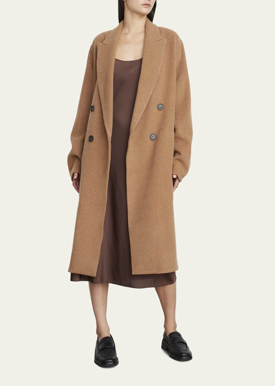 Vince wool blend long coat clearance