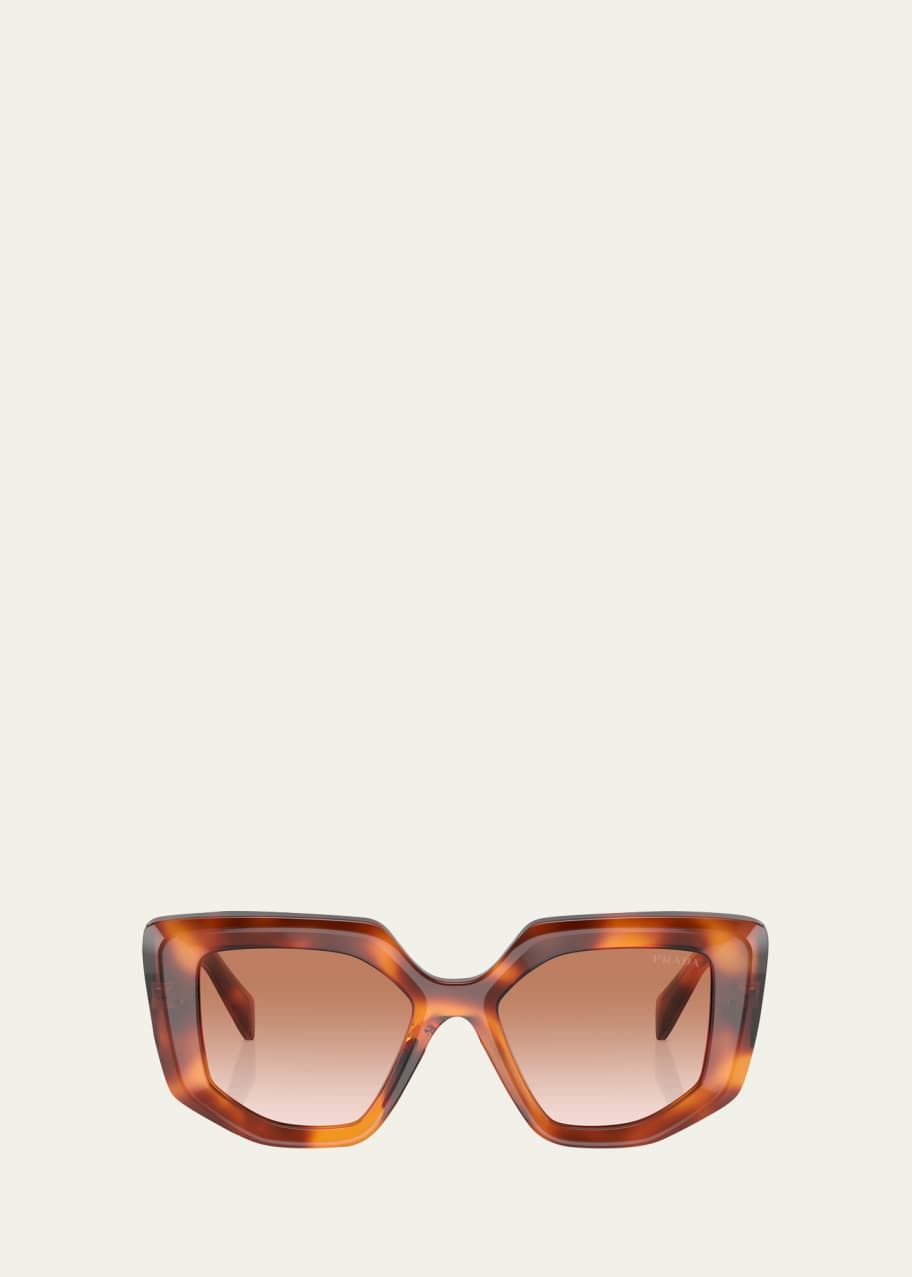 Prada Logo Emblem Acetate Cat-Eye Sunglasses - Bergdorf Goodman