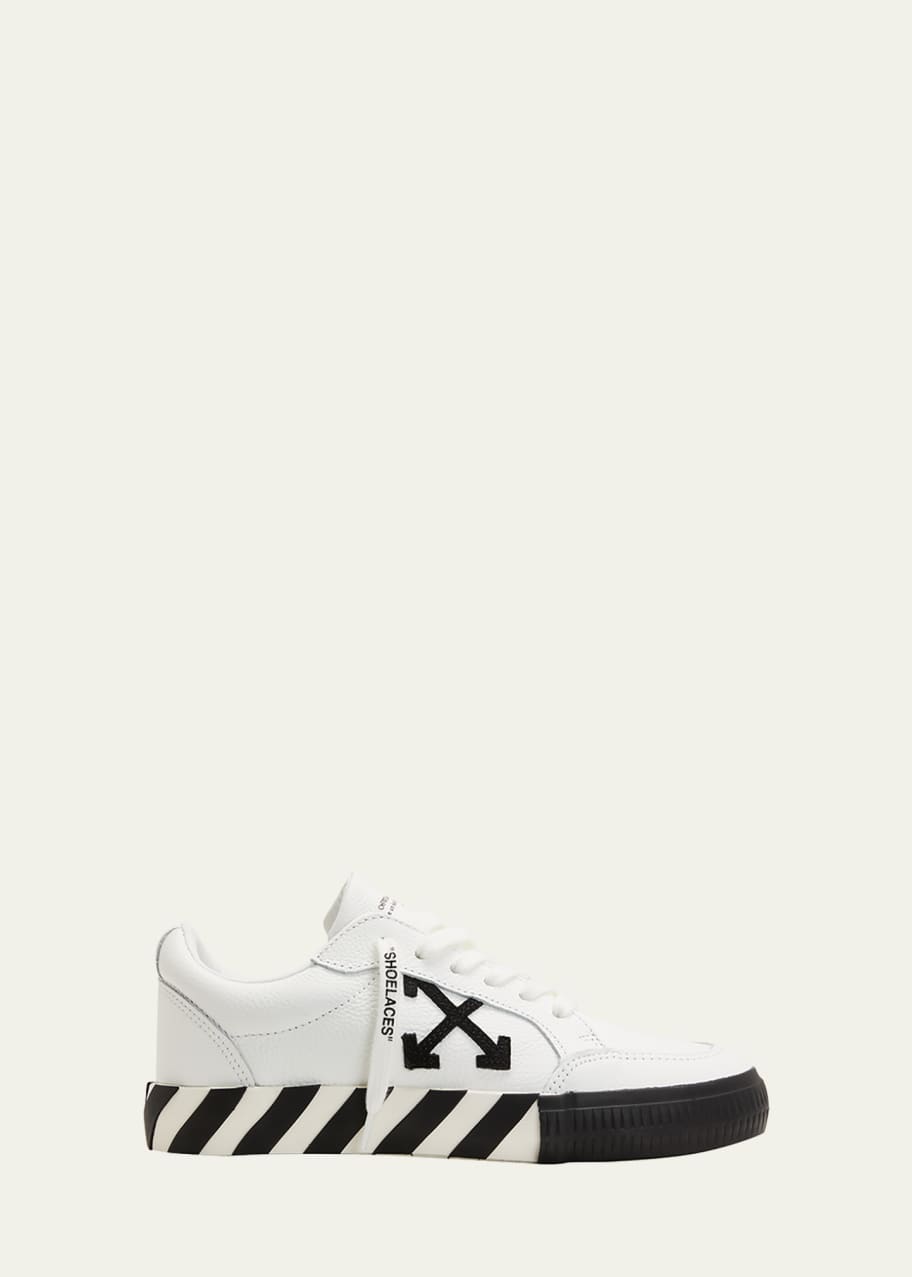 Vulcanized Leather Low Top Sneakers