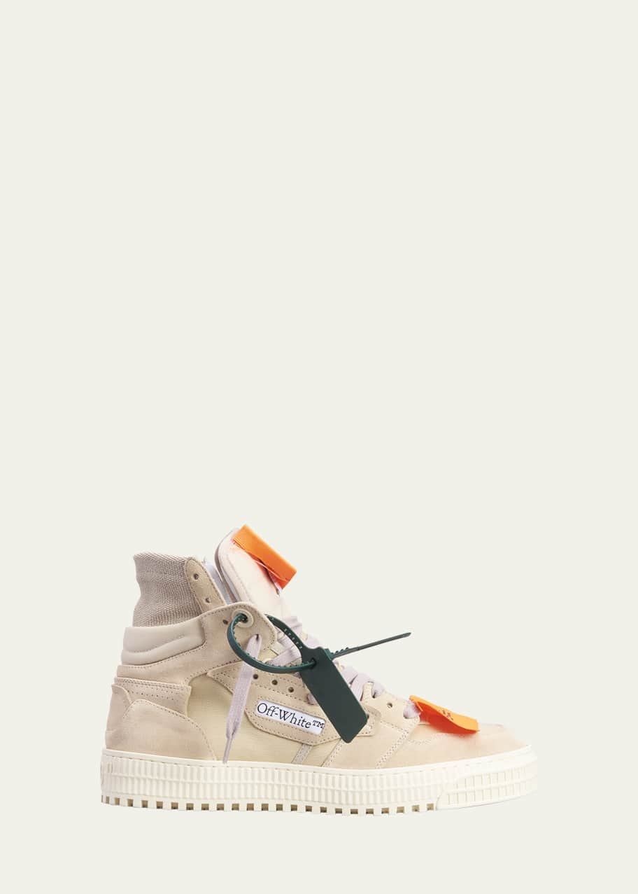 3.0 Court leather high-top sneakers in white - Off White