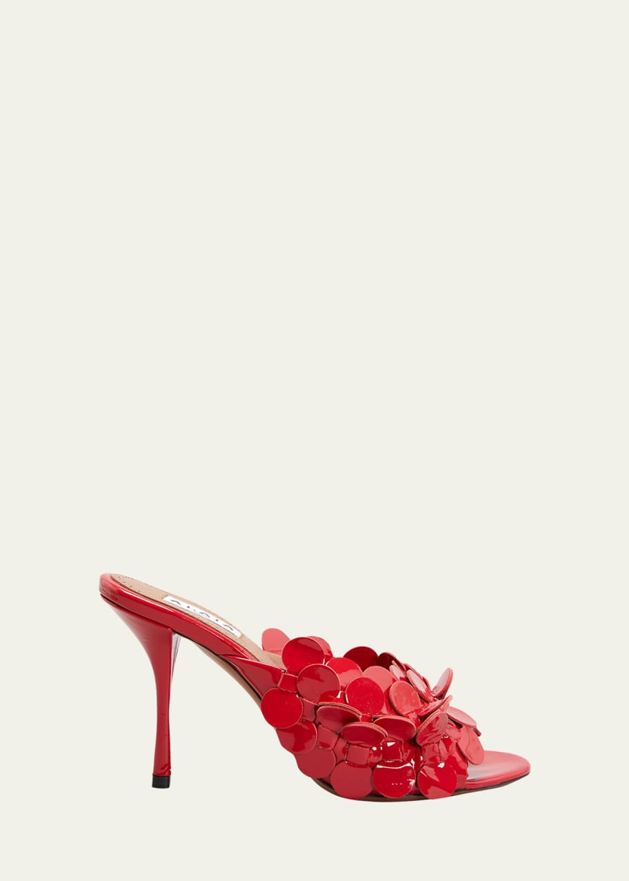 Confettis Patent Leather Slide Sandals
