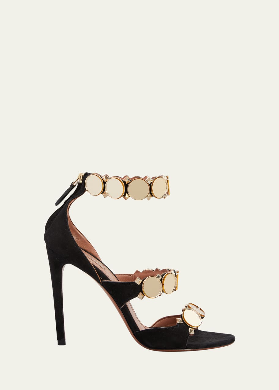 ALAIA La Bombe Mirror Stiletto Sandals - Bergdorf Goodman
