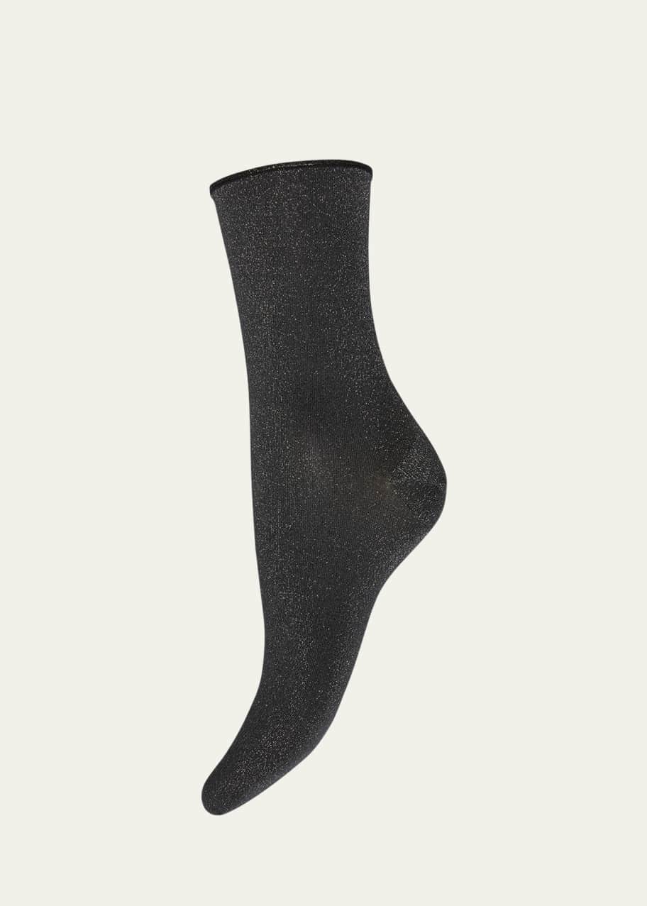 Wolford Stardust Glitter Ankle Socks Bergdorf Goodman