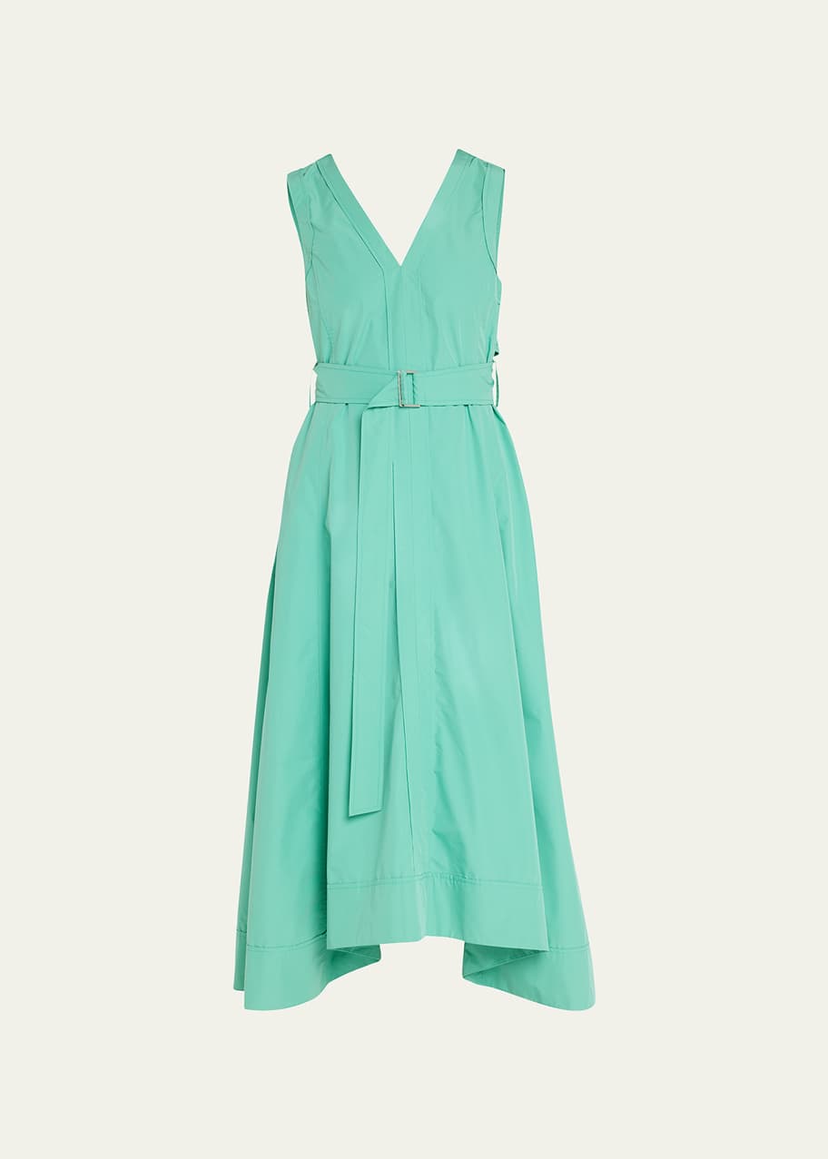 green emerald velvet dress 3.1 PHILLIP LIM Green & Yellow Size Medium Long Dress