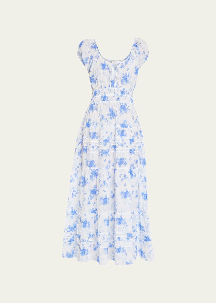 LoveShackFancy Magdaline PuffSleeve Cotton Maxi Dress Bergdorf Goodman