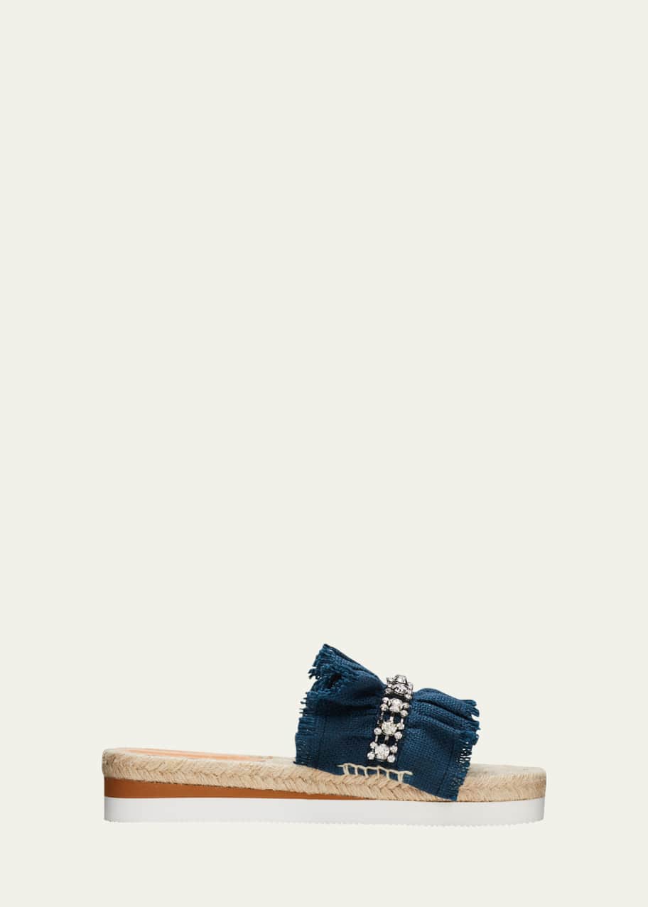 See by chloe shop jeweled slide sandals